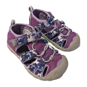 Keen Toddler Little Kid's Seacamp II CNX Sandal Camouflage Tillandsia Purple 7
